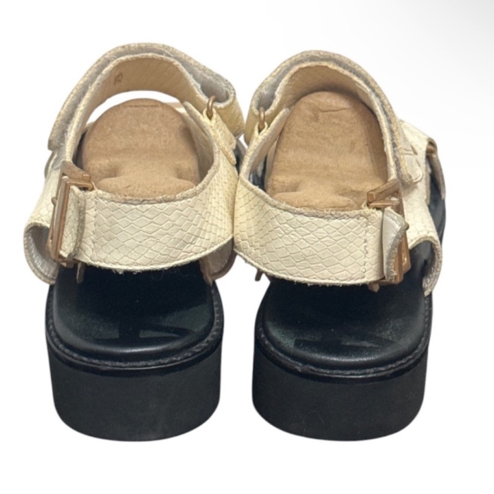 Authentic All Saints designer leather sandals sz 10 Euro 40 - Picture 6 of 16